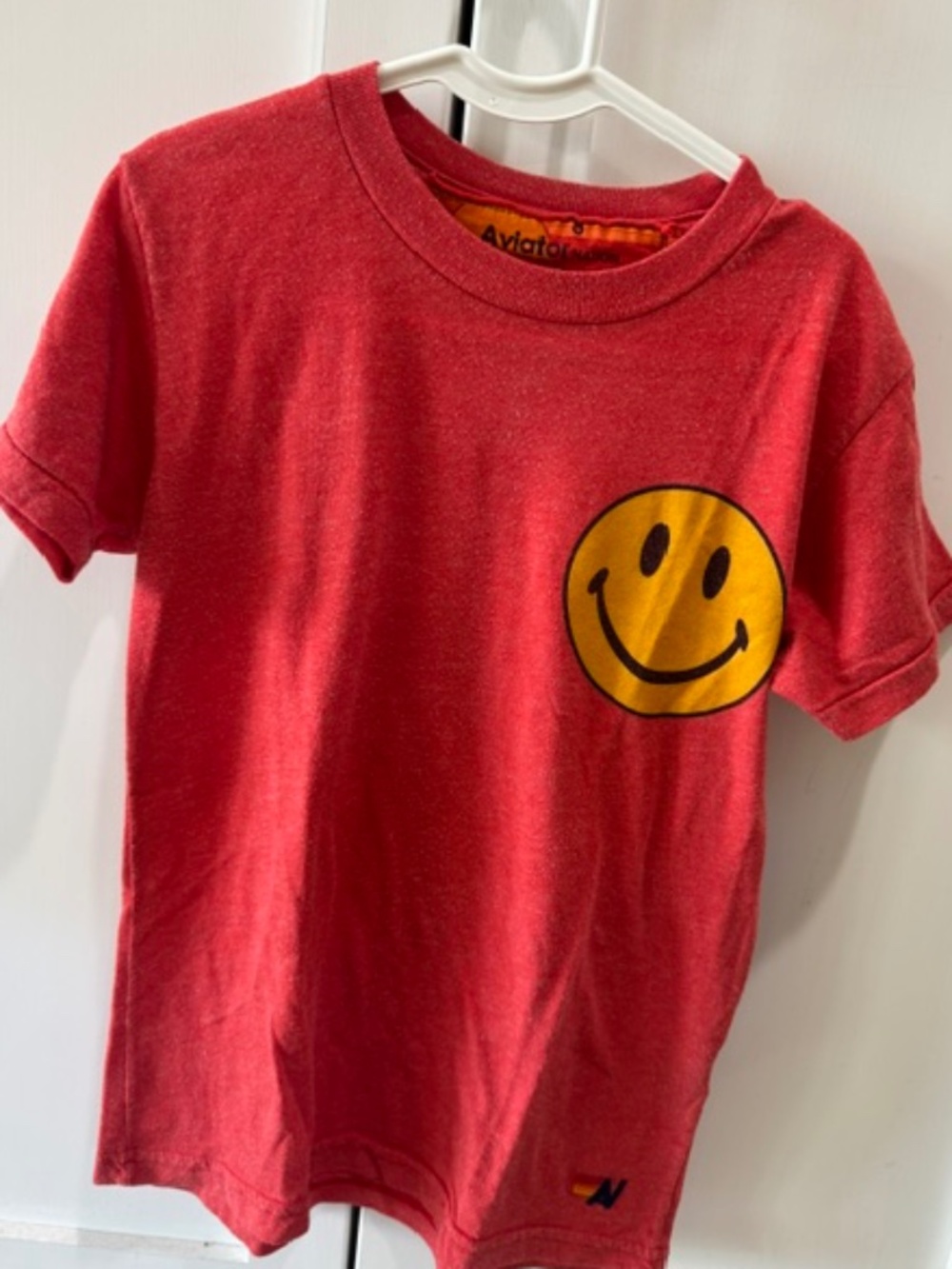 AVIATOR NATION KID'S SMILEY 2 TEE - RED